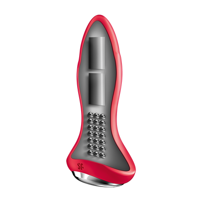 Satisfyer Rotator Plug 1+ App Enabled Silicone Anal Plug Red