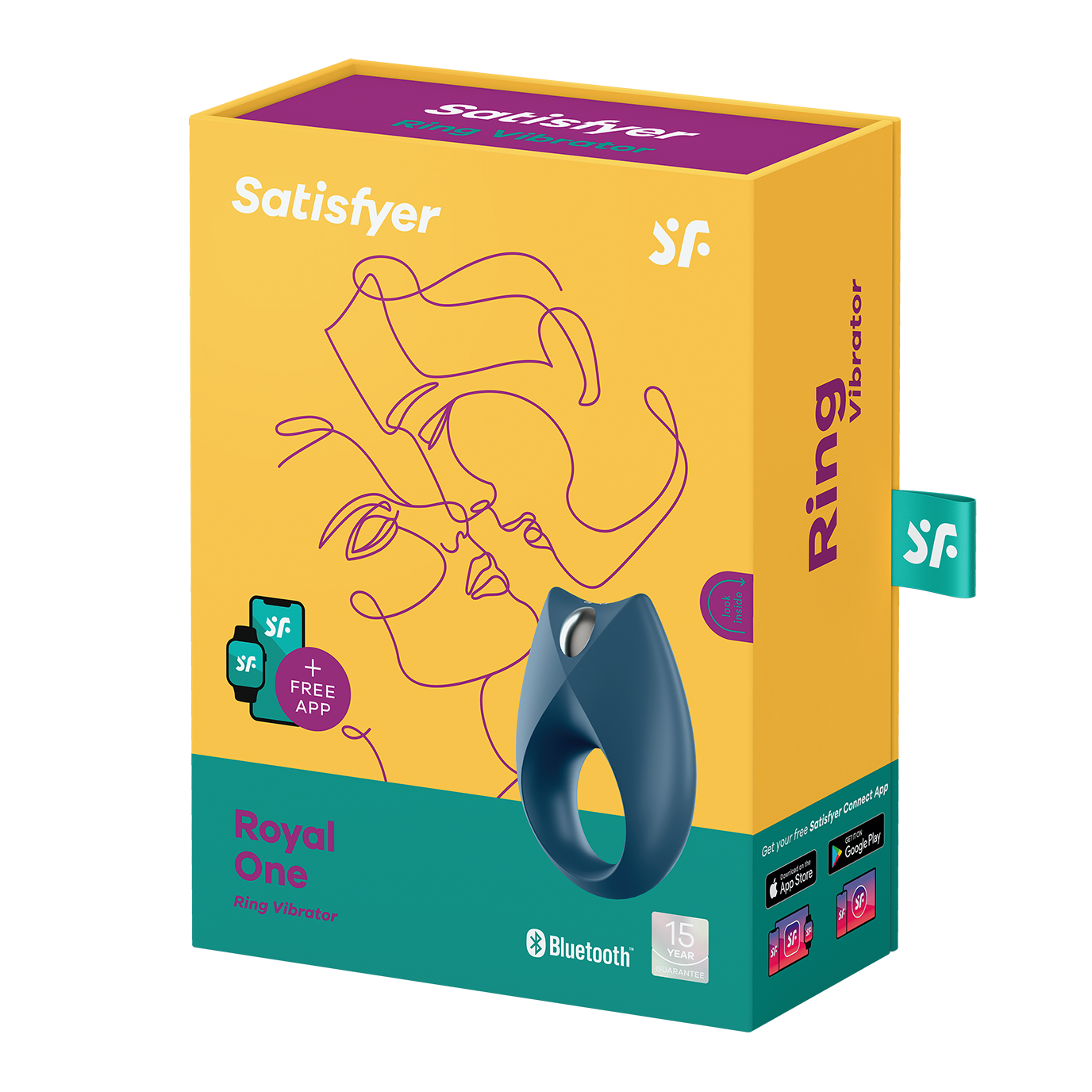 Satisfyer Royal One Silicone Vibrating App Enabled Cock Ring