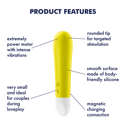 Satisfyer Ultra Power Bullet 1 Silicone Bullet Vibrator Yellow