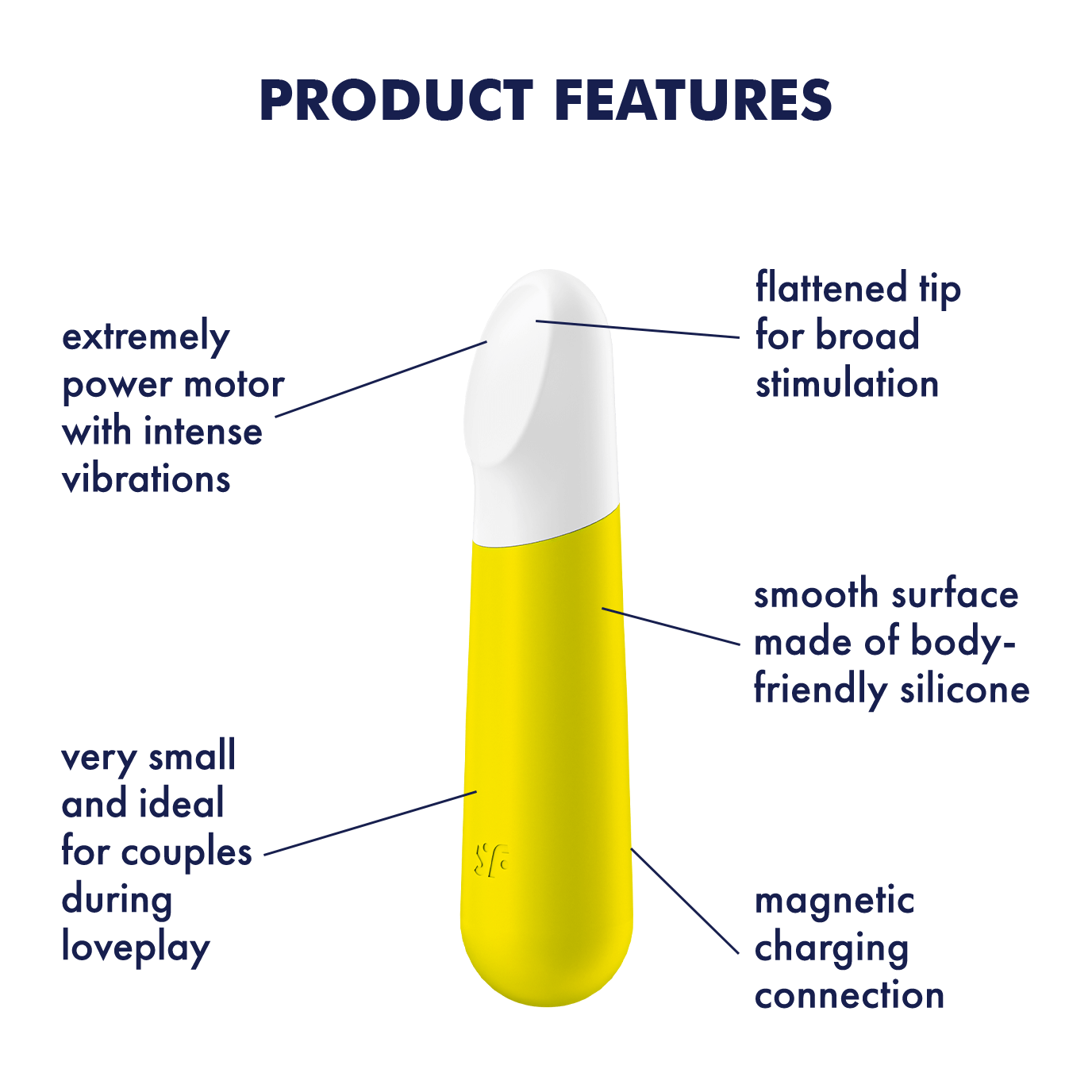 Satisfyer Ultra Power Bullet 4 Silicone Bullet Vibrator Yellow