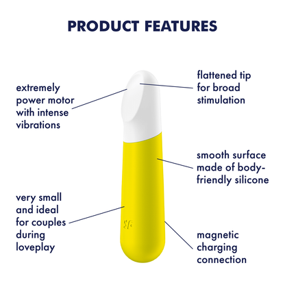 Satisfyer Ultra Power Bullet 4 Silicone Bullet Vibrator Yellow