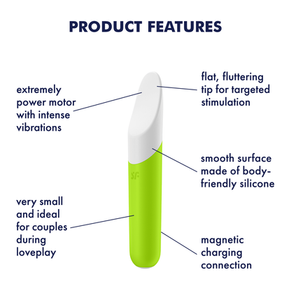 Satisfyer Ultra Power Bullet 7 Silicone Bullet Vibrator Green