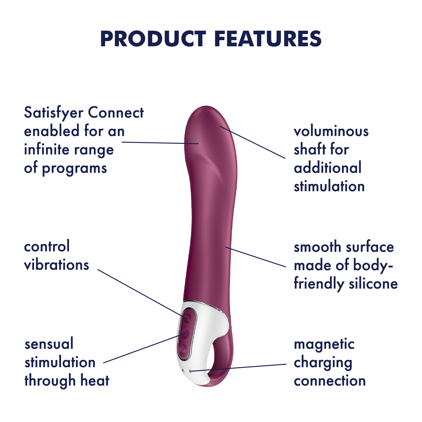 Satisfyer Big Heat App Enabled Warming G-Spot Vibrator