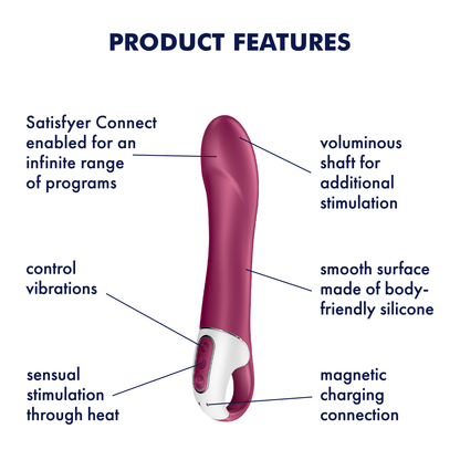 Satisfyer Big Heat App Enabled Warming G-Spot Vibrator