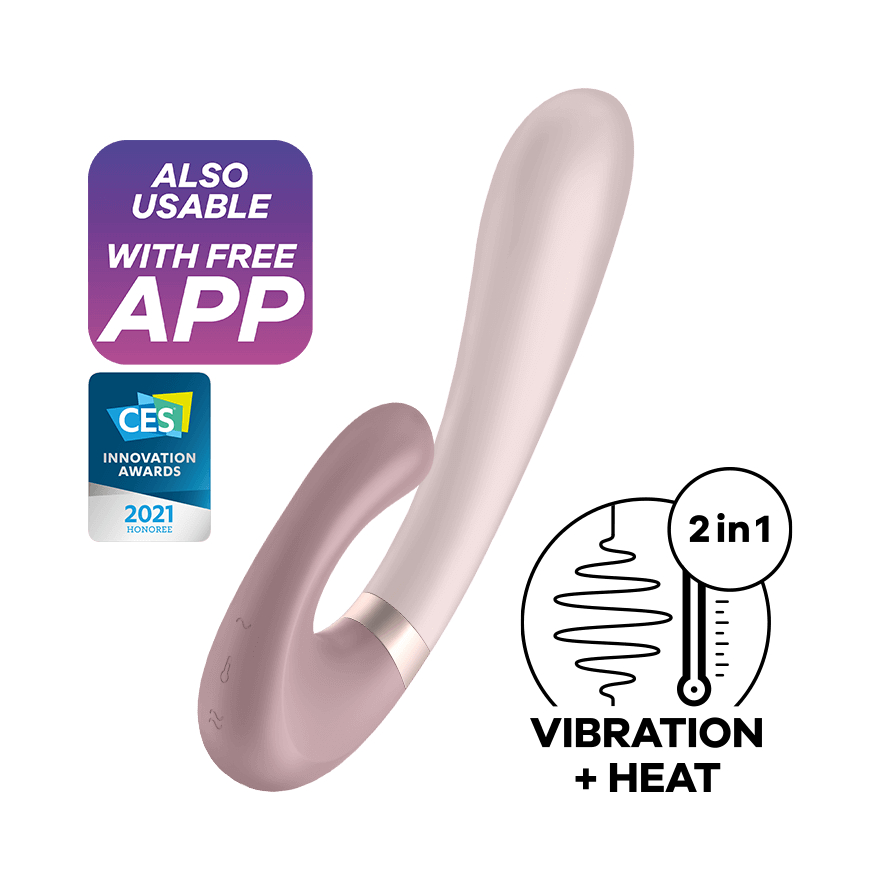 Satisfyer Heat Wave App Enabled Warming Dual Vibrator Pink