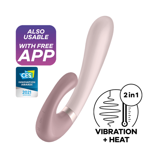 Satisfyer Heat Wave App Enabled Warming Dual Vibrator Pink