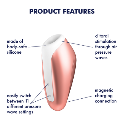 Satisfyer Love Breeze Air Pulse Clitoral Stimulator Orange