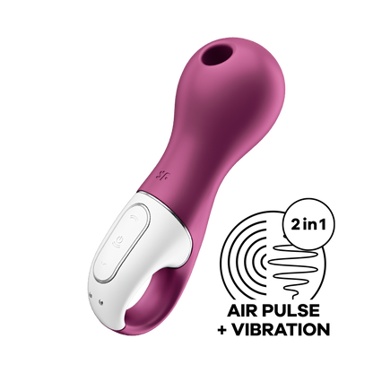 Satisfyer Lucky Libra Vibrating Air Pulse Clitoral Stimulator Purple