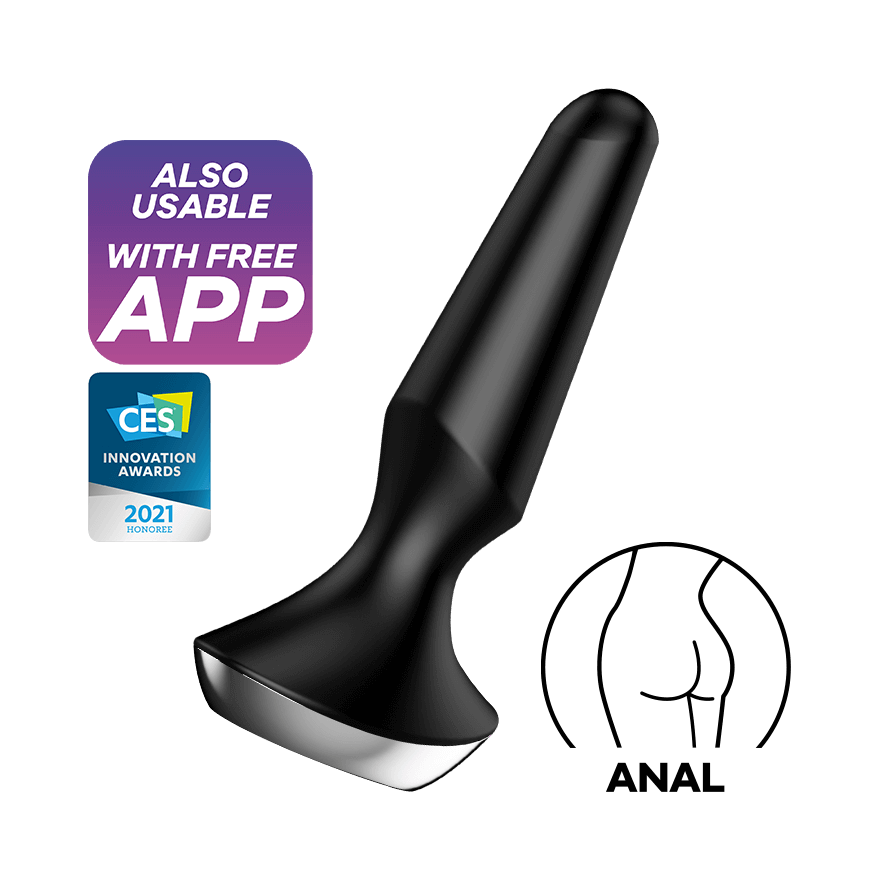 Satisfyer Plug-ilicious 2 App Enabled Vibrating Butt Plug Black