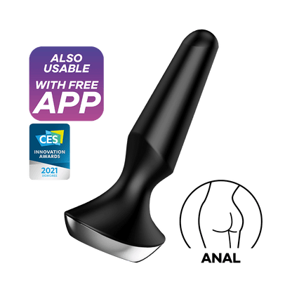 Satisfyer Plug-ilicious 2 App Enabled Vibrating Butt Plug Black