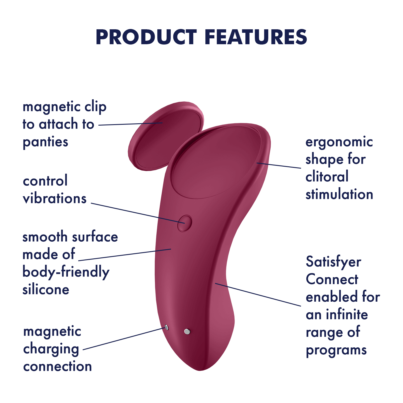 Satisfyer Sexy Secret App Enabled Silicone Panty Vibrator