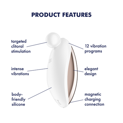 Satisfyer Spot On 2 Lay-on Clitoral Vibrator White