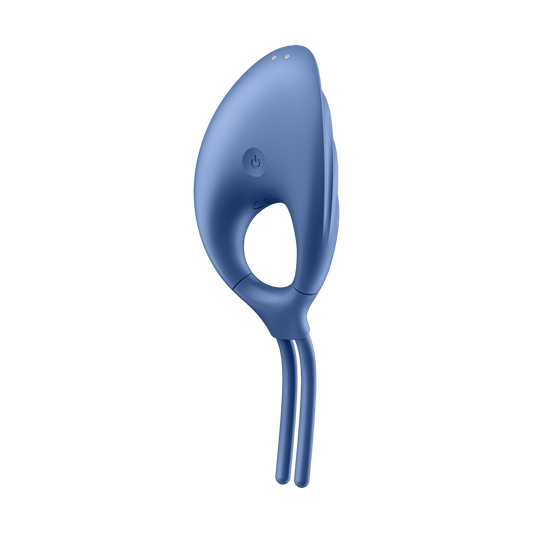 Satisfyer Swordsman Silicone Vibrating Cock Ring Blue