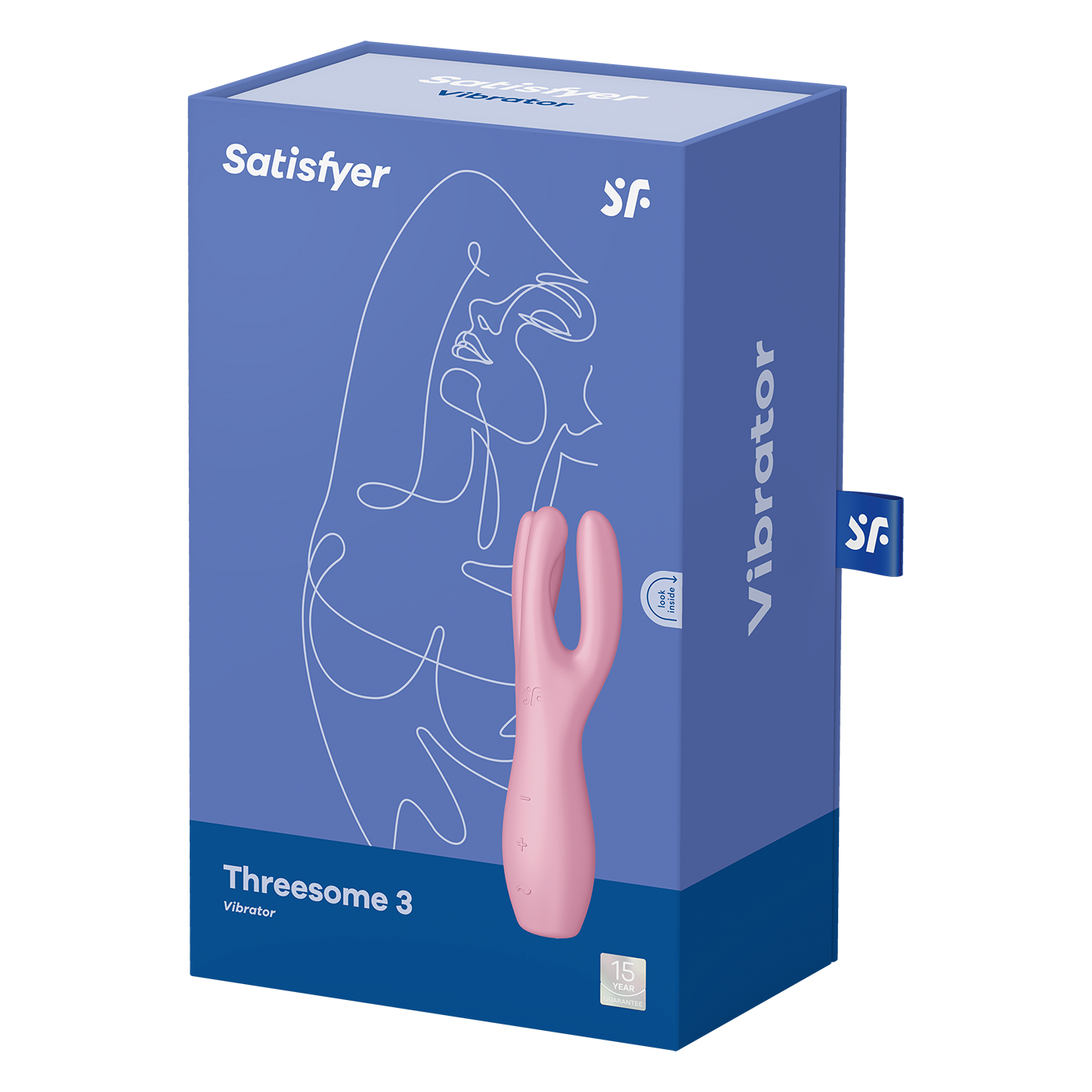 Satisfyer Threesome 3 Clitoral Vibrator Pink