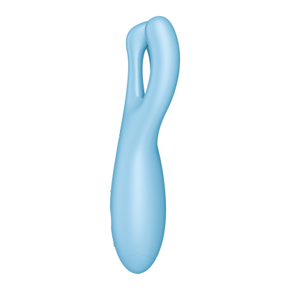 Satisfyer Threesome 4 App Enabled Clitoral Vibrator Blue