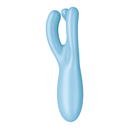 Satisfyer Threesome 4 App Enabled Clitoral Vibrator Blue