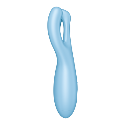 Satisfyer Threesome 4 App Enabled Clitoral Vibrator Blue