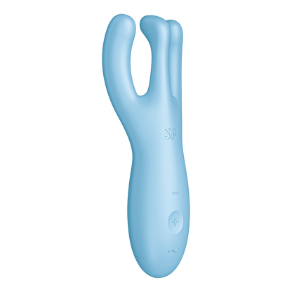 Satisfyer Threesome 4 App Enabled Clitoral Vibrator Blue