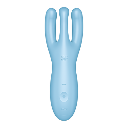 Satisfyer Threesome 4 App Enabled Clitoral Vibrator Blue