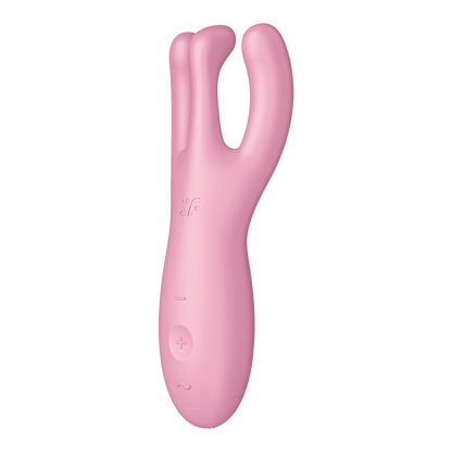 Satisfyer Threesome 4 App Enabled Clitoral Vibrator Pink