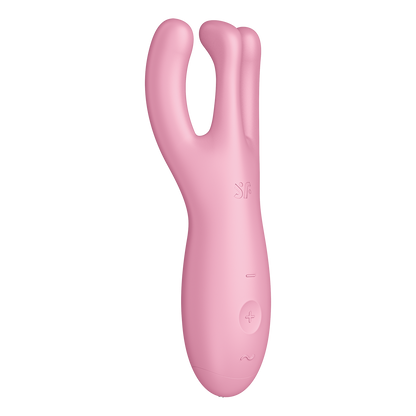 Satisfyer Threesome 4 App Enabled Clitoral Vibrator Pink