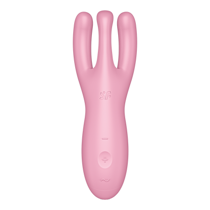 Satisfyer Threesome 4 App Enabled Clitoral Vibrator Pink