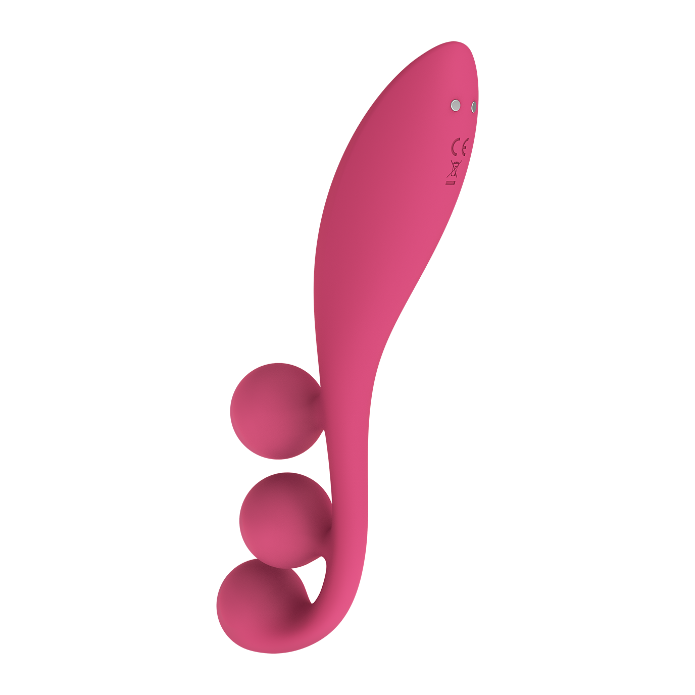 Satisfyer Tri Ball 1 Silicone Multi Vibrator Red