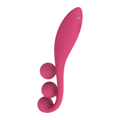 Satisfyer Tri Ball 1 Silicone Multi Vibrator Red