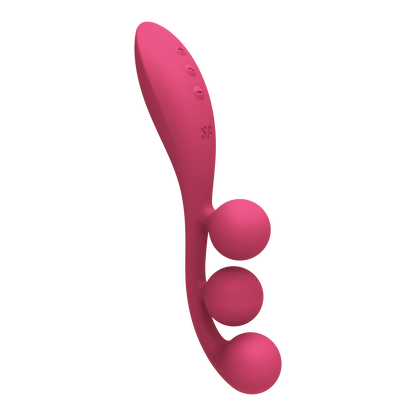 Satisfyer Tri Ball 1 Silicone Multi Vibrator Red