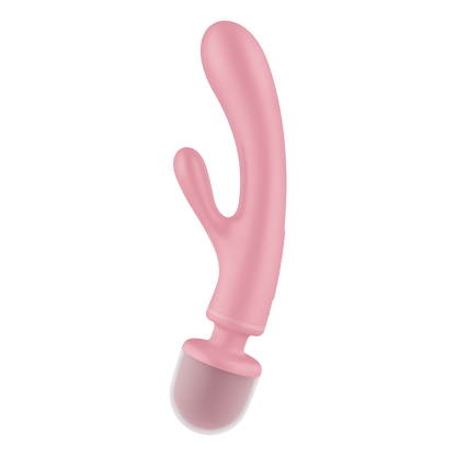 Satisfyer Triple Lover Hybrid Rabbit Vibrator Pink