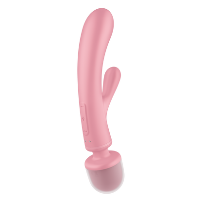 Satisfyer Triple Lover Hybrid Rabbit Vibrator Pink