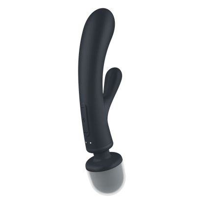 Satisfyer Triple Lover Hybrid Rabbit Vibrator Grey