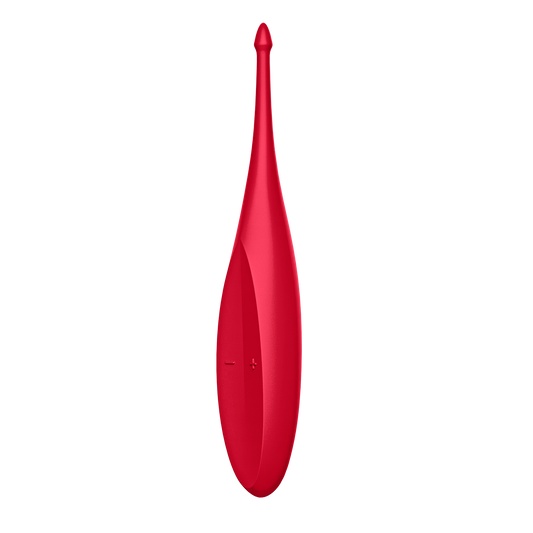 Satisfyer Twirling Fun Silicone Clitoral Vibrator Red