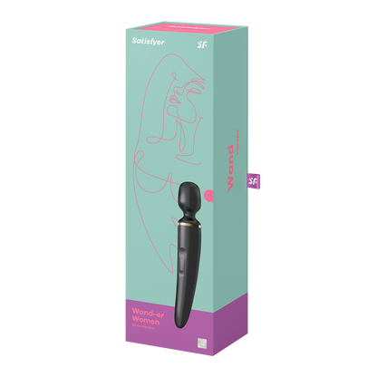 Satisfyer Wand-er Woman Silicone Wand Vibrator Black