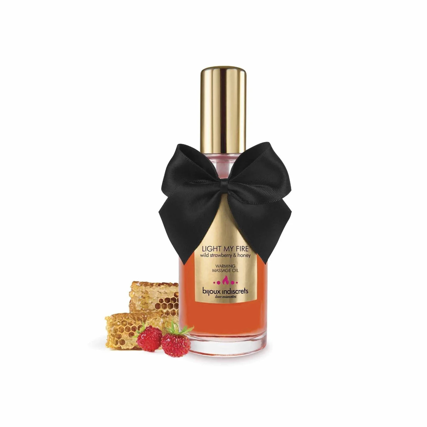 Bijoux Indiscrets Strawberry Honey Warming Massage Oil 100ml