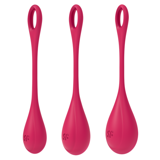 Satisfyer Yoni Power 1 Silicone Kegel Balls Set of 3 Pink