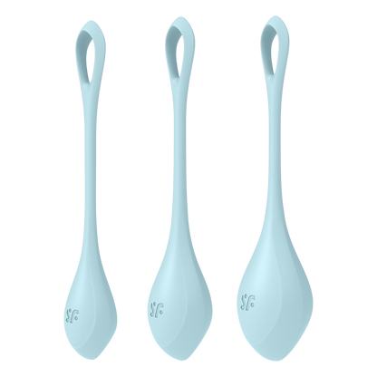 Satisfyer Yoni Power 2 Silicone Kegel Balls Set of 3 Blue