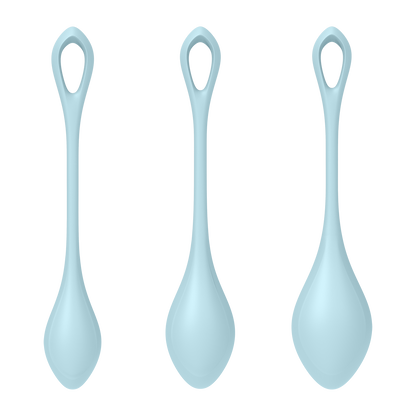 Satisfyer Yoni Power 2 Silicone Kegel Balls Set of 3 Blue