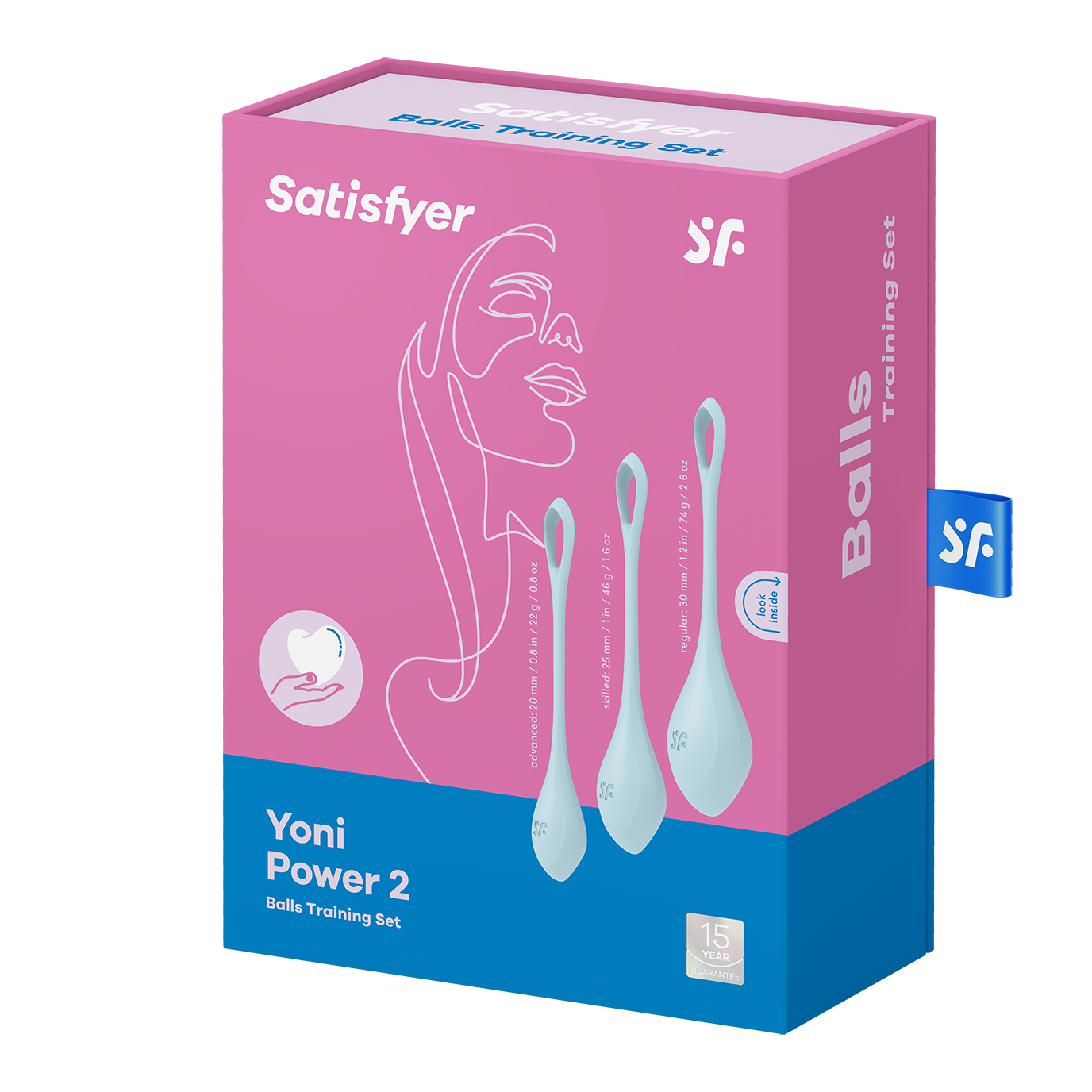 Satisfyer Yoni Power 2 Silicone Kegel Balls Set of 3 Blue