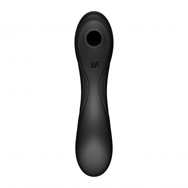 Satisfyer Curvy Trinity 4 Vibrating Air Pulse Clitoral Stimulator Black