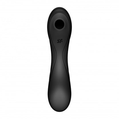 Satisfyer Curvy Trinity 4 Vibrating Air Pulse Clitoral Stimulator Black