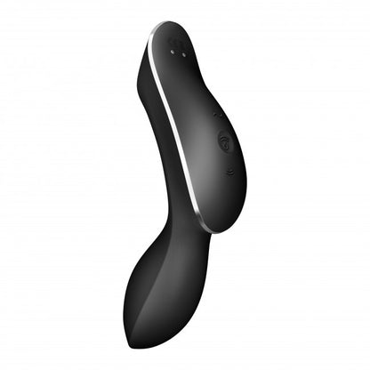 Satisfyer Curvy Trinity 2 Vibrating Air Pulse Vibrator Black