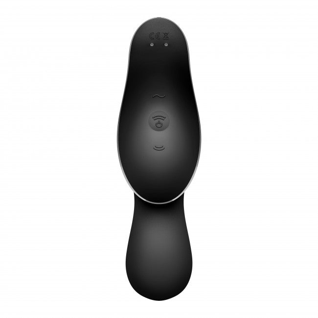 Satisfyer Curvy Trinity 2 Vibrating Air Pulse Vibrator Black