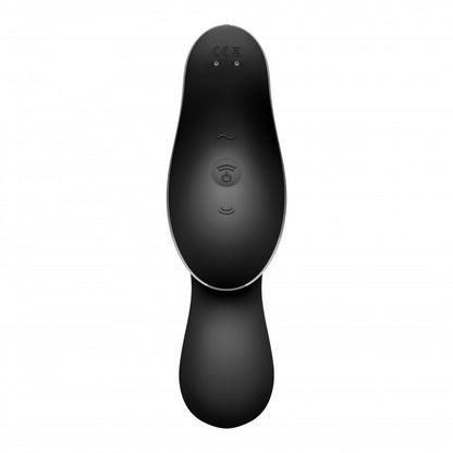 Satisfyer Curvy Trinity 2 Vibrating Air Pulse Vibrator Black