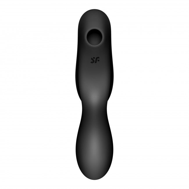 Satisfyer Curvy Trinity 2 Vibrating Air Pulse Vibrator Black