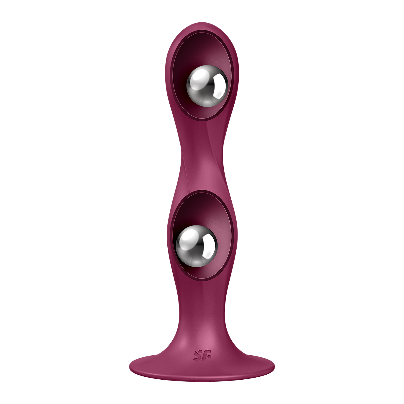 Satisfyer Double Ball-R Weighted Dildo Red