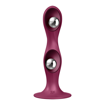 Satisfyer Double Ball-R Weighted Dildo Red