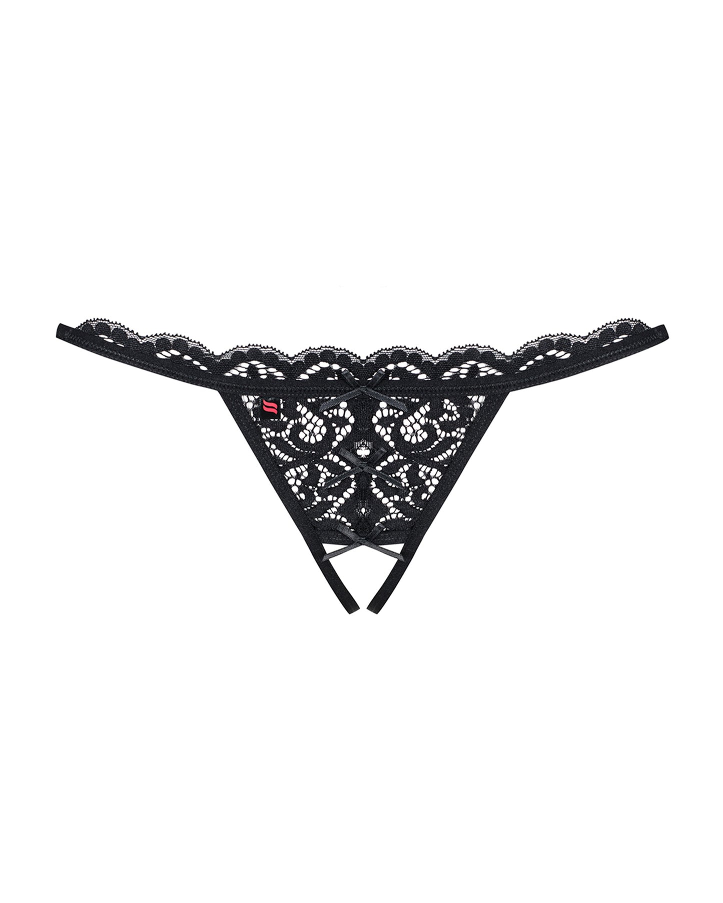 Obsessive 831 Black Crotchless Thong