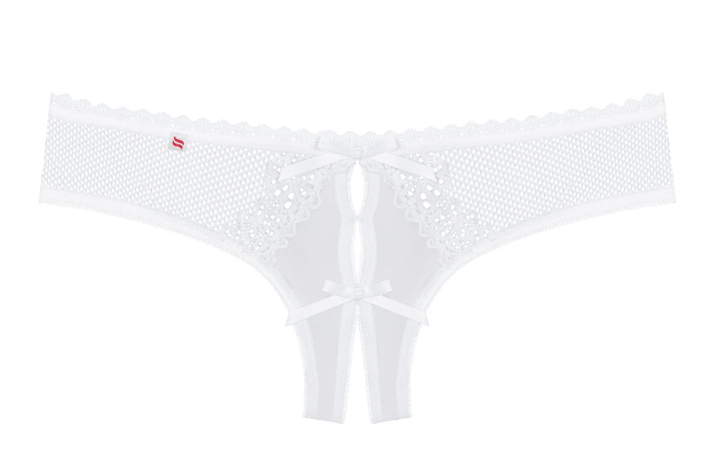 Obsessive Alabastra White Crotchless Thong