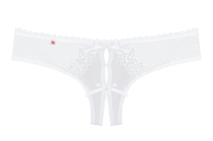 Obsessive Alabastra White Crotchless Thong